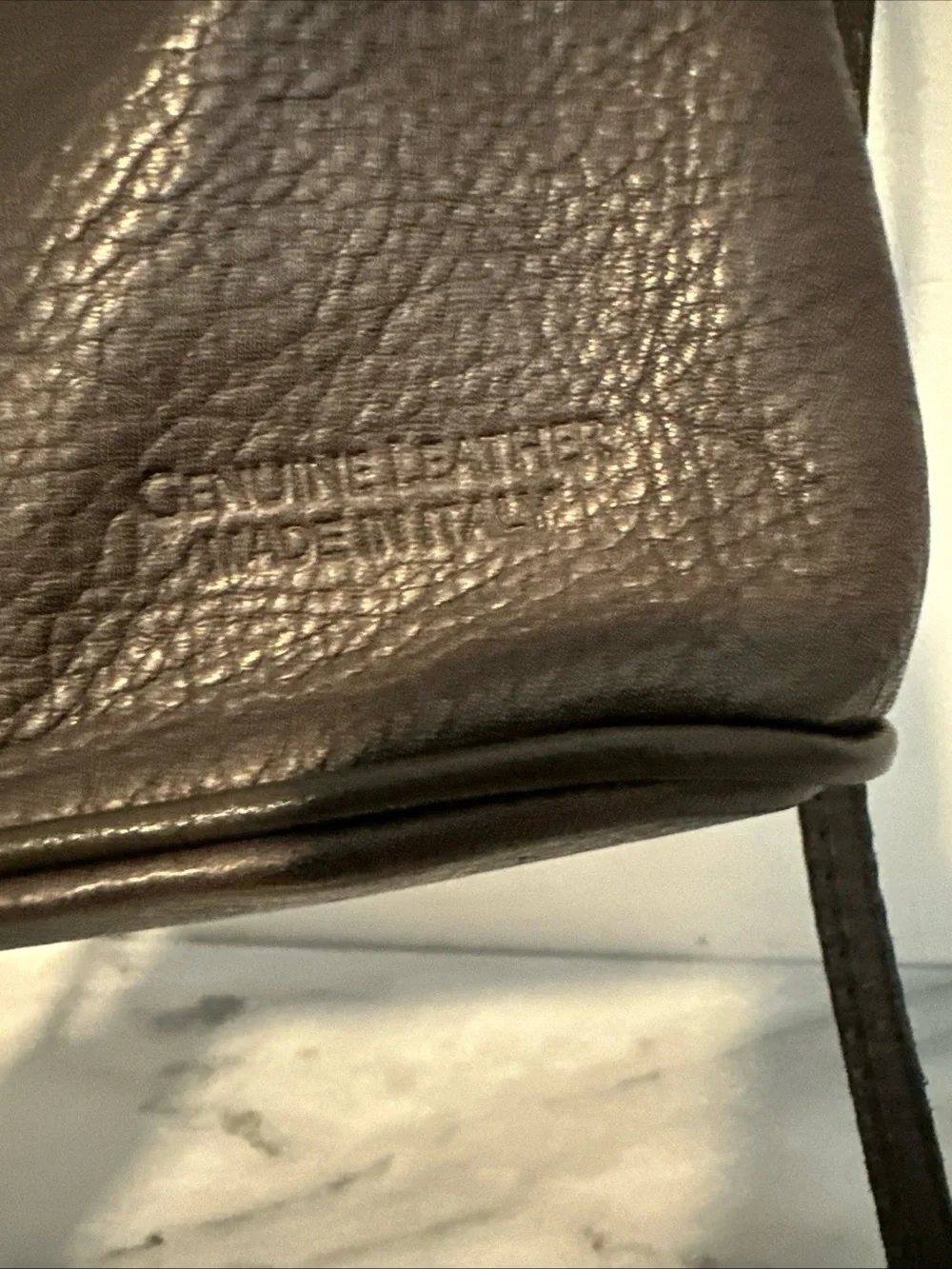 Men's Dark Brown Leather Messenger Crossbody Bag - Slim Everyday Carry